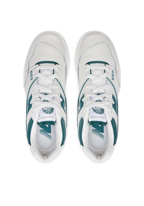 Scarpe New Balance 550 Bianco Verde Donna NEW BALANCE | Sneakers | BBW550-BI